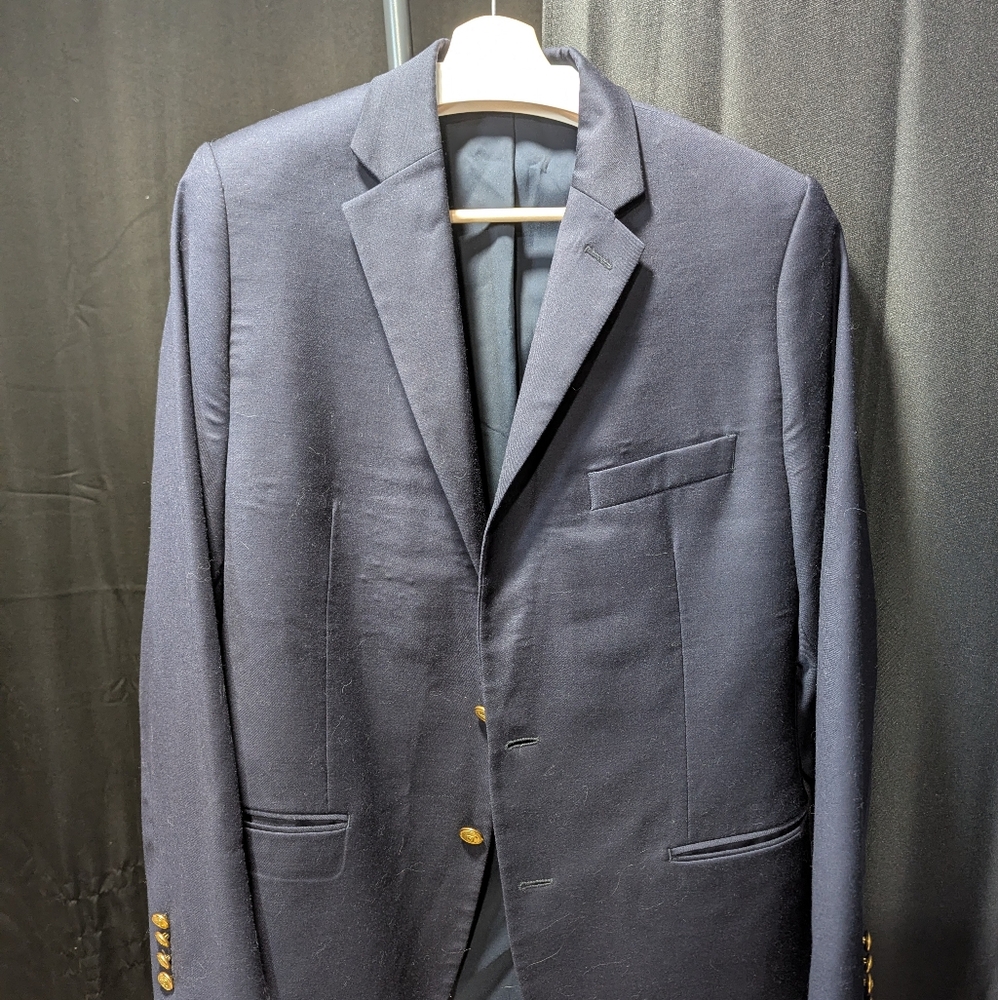 Ralph Lauren Navy Blazer With Gold Buttons In Size 40